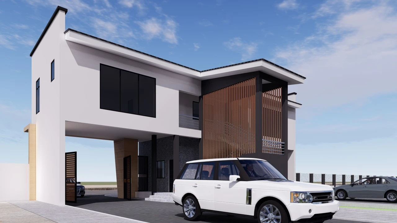Wemabod estate entrance architectural visualisation